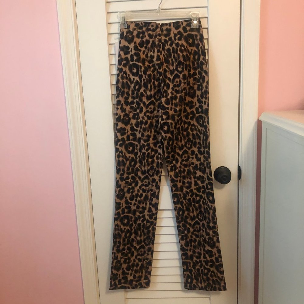 NWT Reformation Sera Leopard Pants 0 - Picture 7 of 7